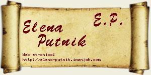 Elena Putnik vizit kartica